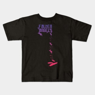 Fallen angels-pink/purple Kids T-Shirt